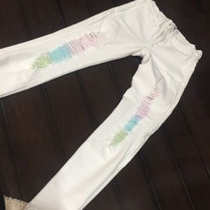 White jeans